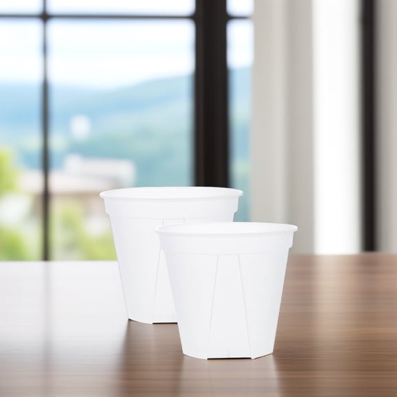 MERRYHAPY Clear Plastic Orchid Planter Pots with Drainage Holes for Easy Root Observation, 2 Pack