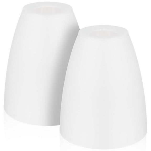 MERRYHAPY 2-Pack White Plastic Lamp Shades Light Diffuser for Home and Living Room Lighting Fixtures