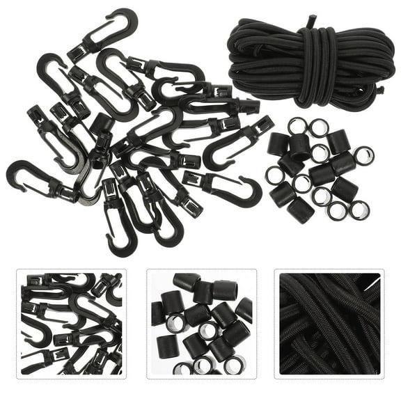 MERRYHAPY 20-Pack Dock Lines with Hooks for Outdoor Boating, Fishing, Camping, and Water Sports Activities