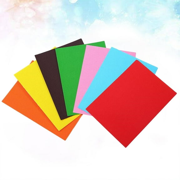 MERRYHAPY Craft Assorted Color A4 Corrugated Paper 20 Sheets for Handwork and Art Projects