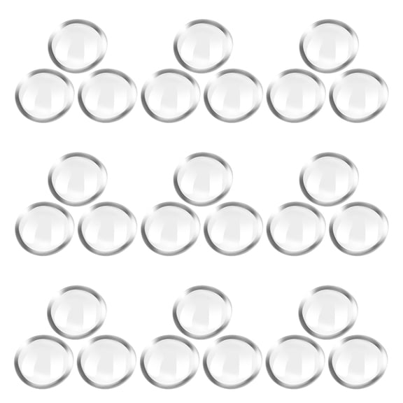 MERRYHAPY 200 Pcs Transparent Glass Beads, Clear Vase Filler Gems, Decorative Aquarium Stones for Crafts and Home Decor