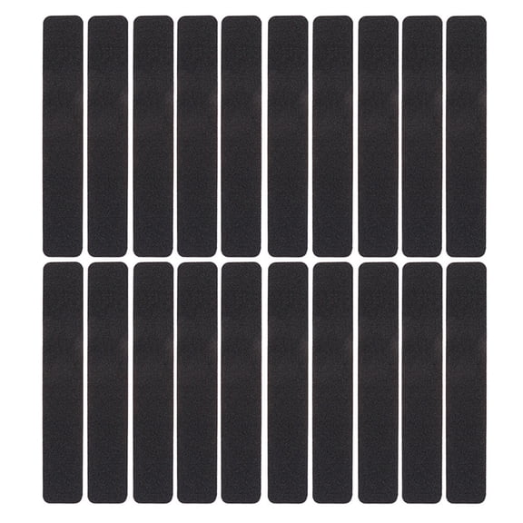 MERRYHAPY 20-Pack Self-Adhesive Black Frosted PET Floor Stickers for Bathroom Kitchen Living Room