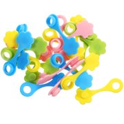 MERRYHAPY 20-Pack Assorted Color Silicone Straw Tip Stoppers Portable Straw Covers for Reusable Lids
