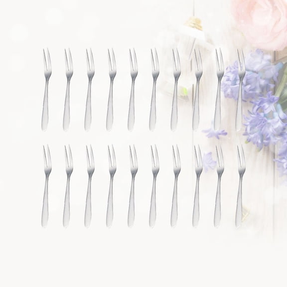 MERRYHAPY 20pcs Stainless Steel Mini Forks , Snacks, and Bar Appetizers - and Stylish