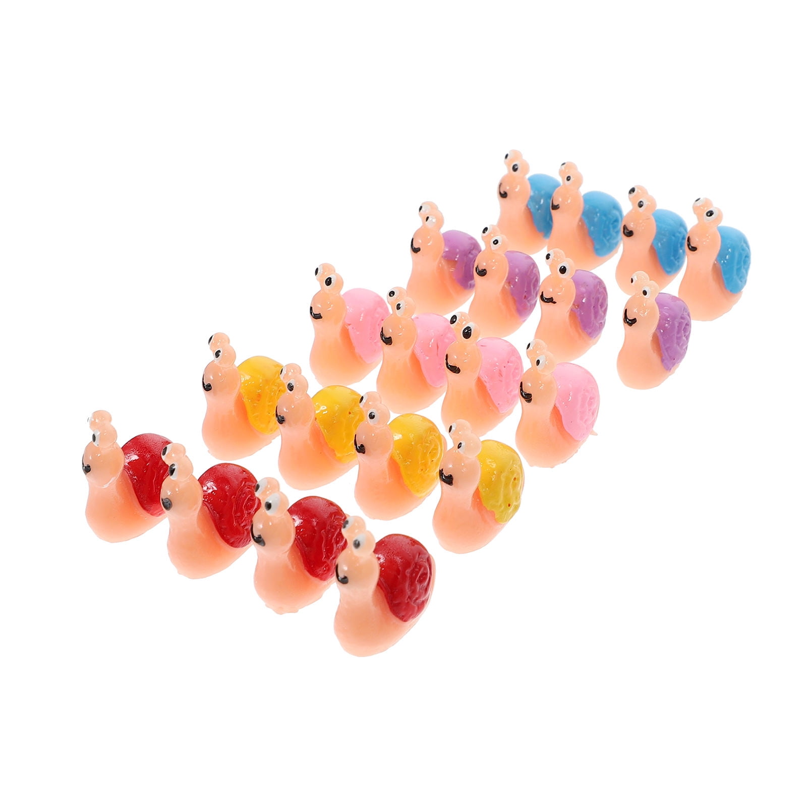 MERRYHAPY 20Pcs Micro Landscape Snail Model Decor Resin Snail Craft for ...