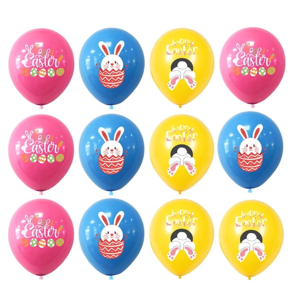 MERRYHAPY Easter Balloon Set Merryhapy Latex Assorted Color Holiday Decor