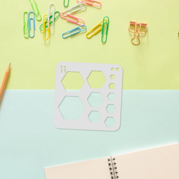 MERRYHAPY White Pet Geometry Drafting Tool Set for DIY and Classroom Use 24Pcs