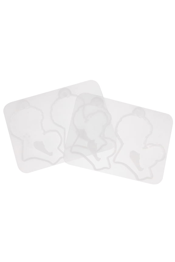 Reusable Silicone Epoxy Keychain Mold for Craft Making, White, and Easy to Use