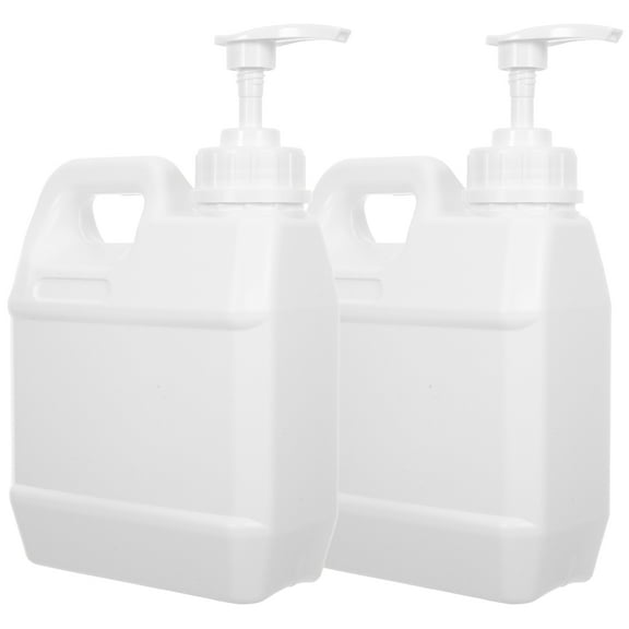 MERRYHAPY 2Pack Liquid Pump Bottles 11.8x5.2x2.8in For Chemical Storage Container Travel