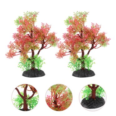 M2cbridge Plastic Fish Tank Plants Soft Silk Water Grass Reptile Waterweed For Terrarium Decor Plants And Aquarium Landscape(4pcs,8