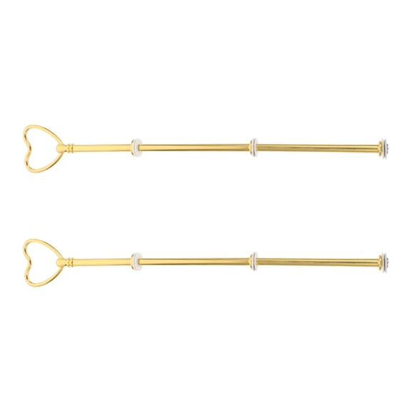 MERRYHAPY 2Pcs Multi Layer Golden Snack Candy Stand with Solid Iron Frame for Event Decoration