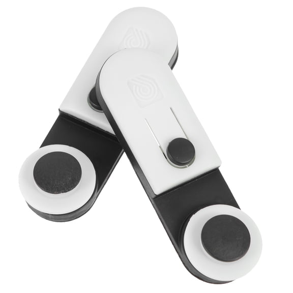 MERRYHAPY 2-Pack Bass Strap Lock Plastic Buttons Grey Anti- for Ukulele Guitar Musical Instruments Accessories