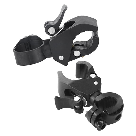 MERRYHAPY 2-Pack Light Clip Mount Flashlight Holder for Night Riding and Outdoor Cycling