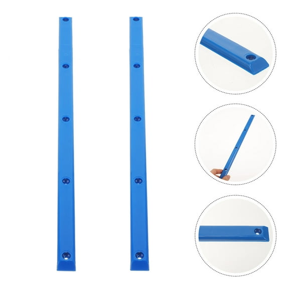 MERRYHAPY 2-Pack Skateboard Replacement Rails Plastic Rib Bone for Sturdy Wear Resistant Parts