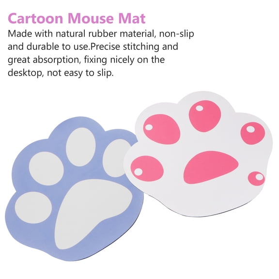 MERRYHAPY 2-Pack Cartoon Cat Mouse Pads Cushions for Computer Use, Non- , Comfortable Desk Accessories for Home and Office