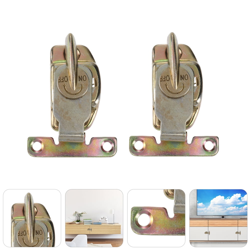 MERRYHAPY 2-Pack Iron Buckle Connectors for Dining Table Leaf Locks ...