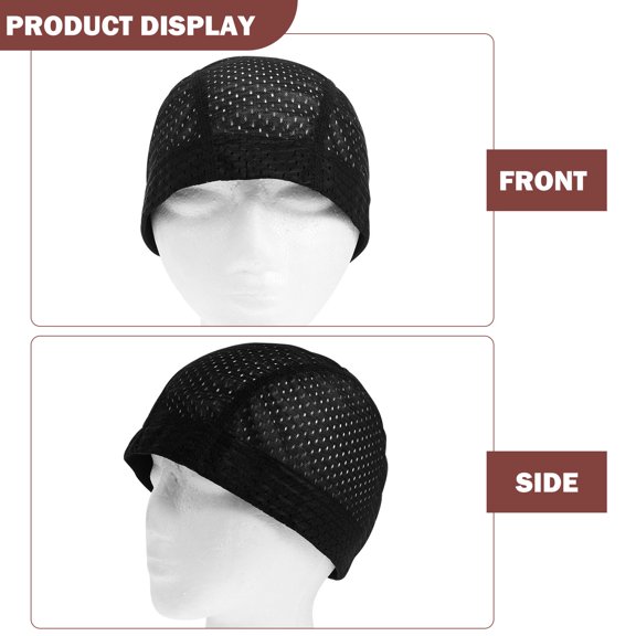 MERRYHAPY 2-Pack Black Wig Caps, Elastic Breathable Mesh Hair Nets for Comfortable Hairdressing and Everyday Use