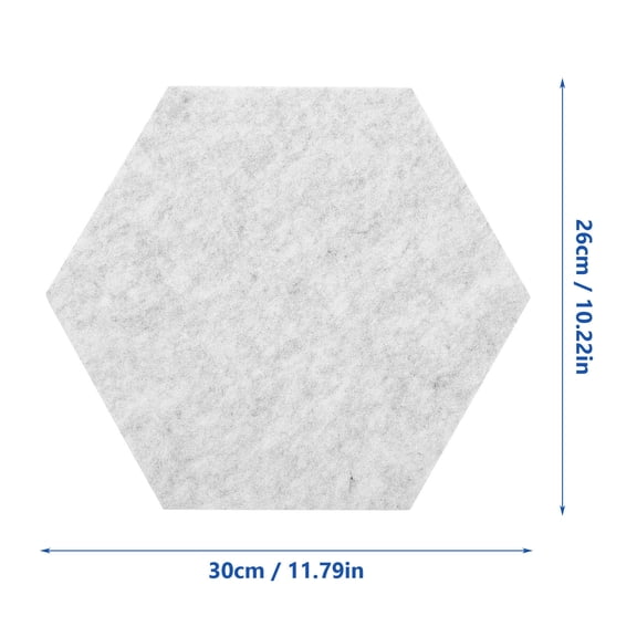MERRYHAPY Sound Isolation Pads Sound Absorption Board Hexagonal Grey 2Pcs