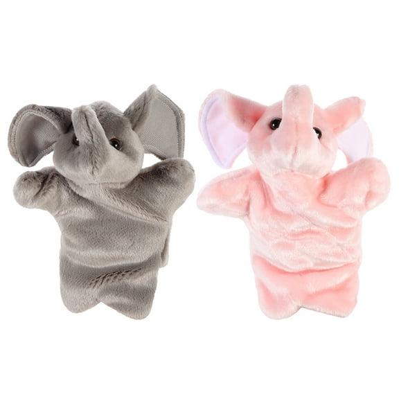 MERRYHAPY Animal Hand Puppets Kids Hand Puppets PP Cotton 2pcs for Home Time Fun
