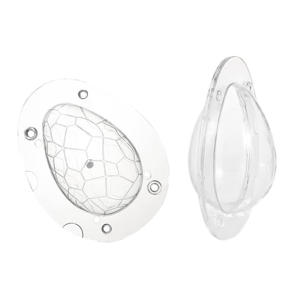 MERRYHAPY 2-Pack Clear Plastic Chocolate Molds for Candy, Fondant, Baking, and Household Use, and Easy to Clean