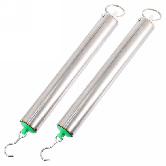 MERRYHAPY 2-Pack Portable Metal Spring Dynamometer with Hook for Accurate Force Measurement in Physics Experiments