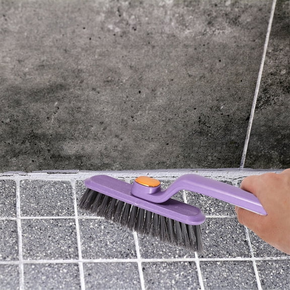 MERRYHAPY 2Pcs Groove Cleaning Brush Purple PP Cleaning Tool for Home Kitchen