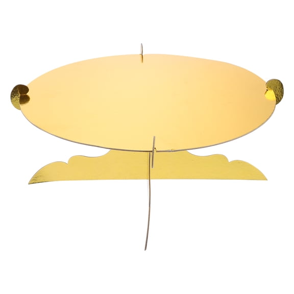 MERRYHAPY 2Pcs Golden Paper Cake Stand Round Dessert Display Shelf for Party Elegant Buffet Storage