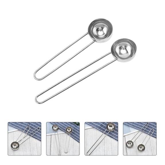 MERRYHAPY 2Pcs Stainless Steel Baking Scoops with Space Saving Hanging Design for Easy Storage
