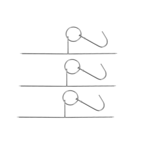 MERRYHAPY 2-Pack Stainless Steel Hooks for Hanging Bacon, Ham, Charcuterie - , Wear Resistant Kitchen Accessories