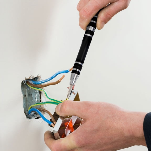 MERRYHAPY 2-Piece Small Electronics Tool Kit with Aluminum Alloy Tools for Large Projects and Back to School Use