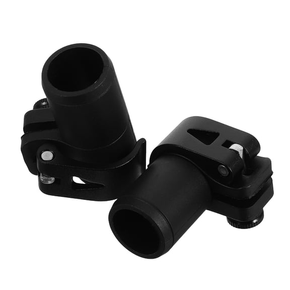 MERRYHAPY 2Pcs Black Aluminum Alloy Trekking Pole Locks with Quick Adjustment for Hiking