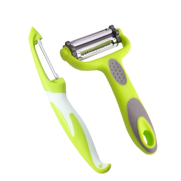 MERRYHAPY 2-Piece Stainless Steel Potato Peeler Set for Efficient Vegetable and Fruit Peeling Kitchen Tools