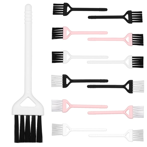 MERRYHAPY 30-Piece Small Cleaning Brushes Set with Ergonomic Handle for Keyboards and Electronics