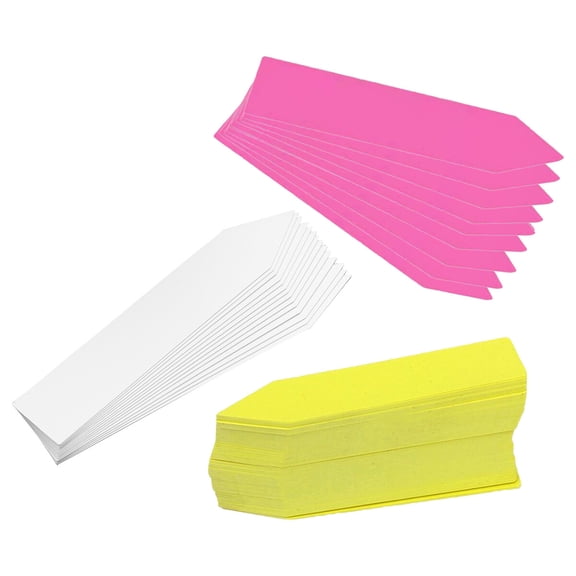 MERRYHAPY 300Pcs Plastic Plant Marker Stakes for Garden Plants, Herb Labels, Vegetable Tags in Assorted Colors
