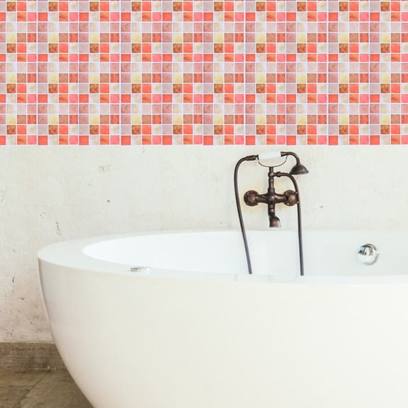 MERRYHAPPY 30 Pcs PVC Peel and Stick Tile Backsplash for Kitchen and Bathroom Walls, Wall Decor