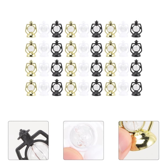 MERRYHAPY 36-Piece Assorted Color Plastic Lantern Centerpieces for Medieval Party Decorations and Themed Events