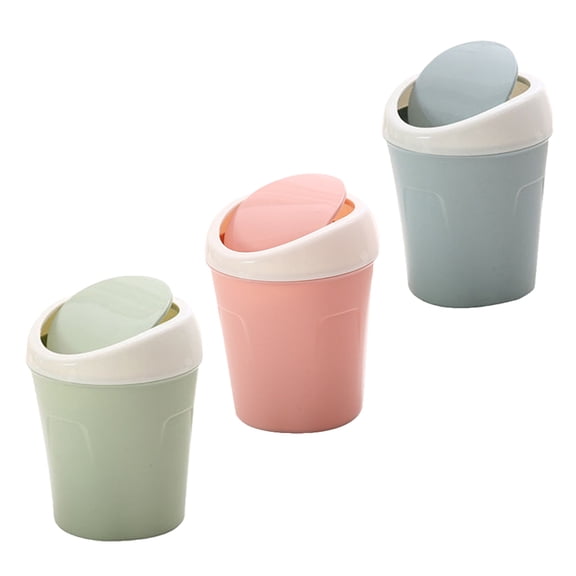 MERRYHAPY Small Trash Bin Green 3Pcs