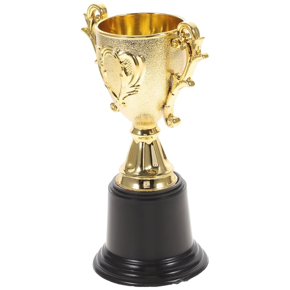 MERRYHAPY 3Pcs Fake Trophy Golden Plastic Cup-shaped Display For School Competition