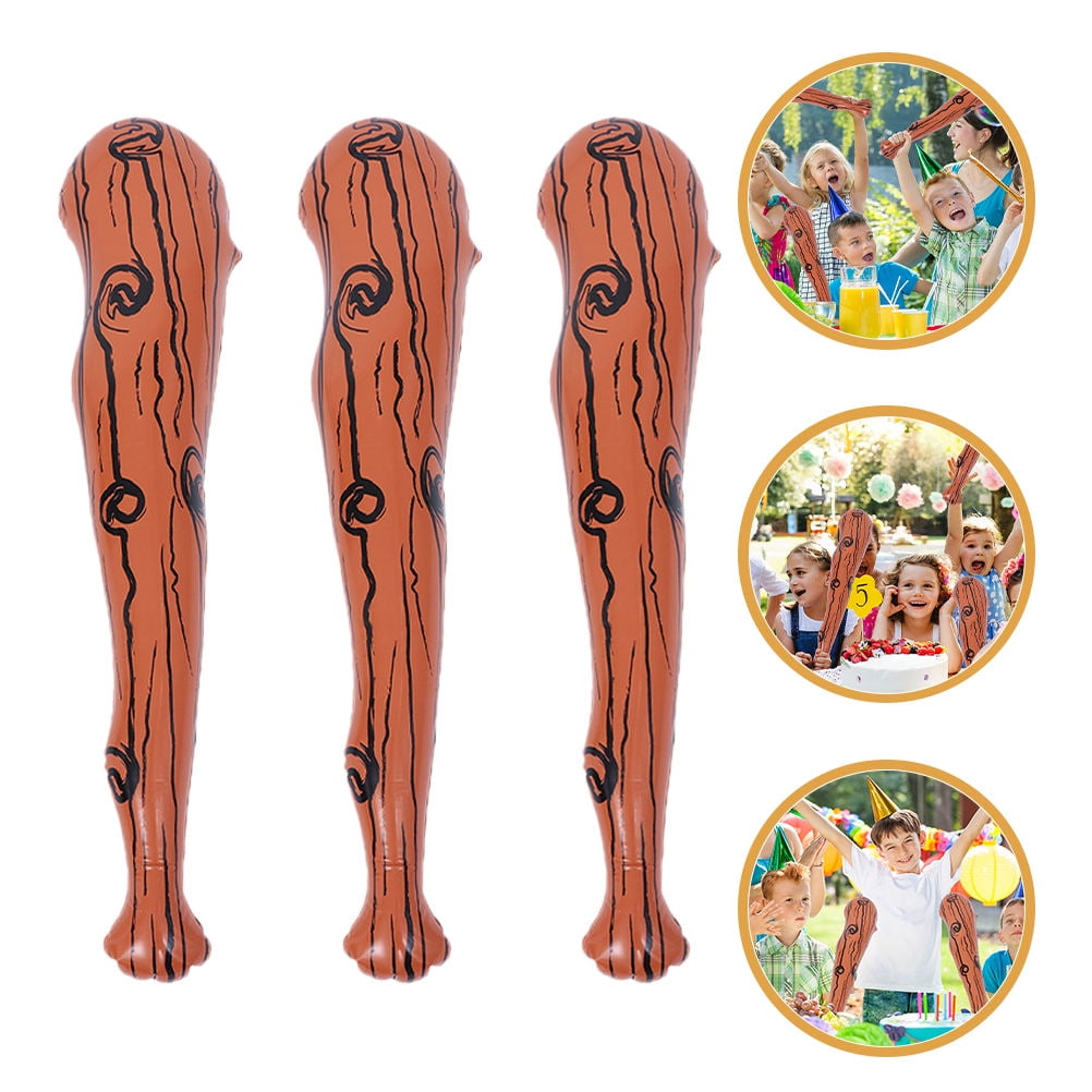 MERRYHAPY 3pcs Inflatable Baseball Bat Toy Set Lightweight Portable ...