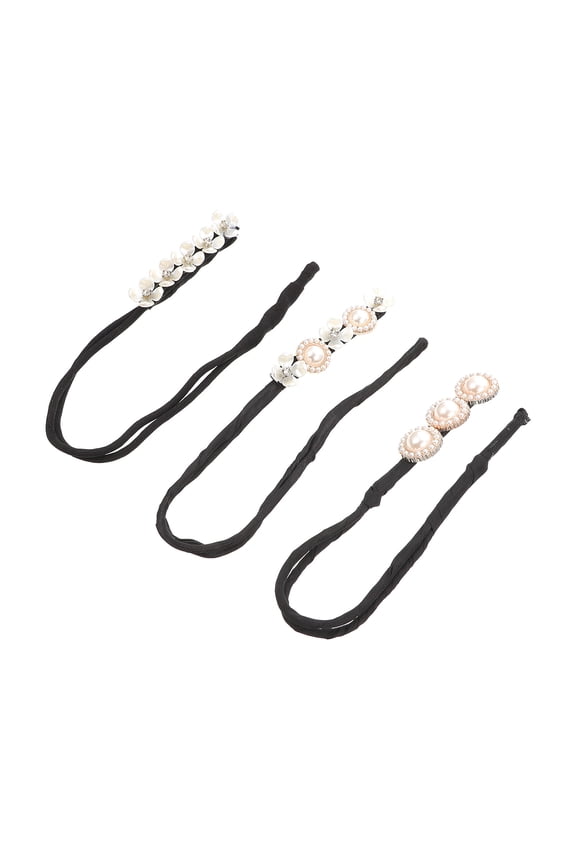 3Pcs Hair Bun Holders Elegant Hair Styling Tools for Women Daily Wear and Special Occasions
