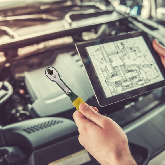 MERRYHAPY 3pcs Ratchet Wrench Set Adjustable Reverse Ergonomic Design Portable Hand Tool Green