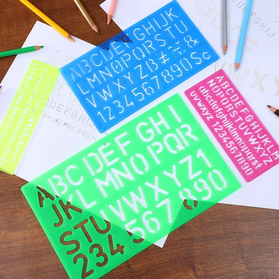 MERRYHAPY Compact Spray Stencils 4 Pcs Assorted Colors Craft Supplies for Women and Girls