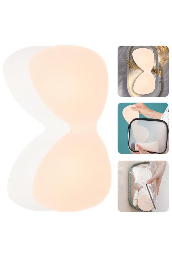 Removable Breathable Chest Pad Inserts for Sports Bras, 4 Pieces, Comfortable Fit, Lightweight and Washable