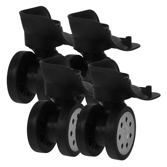 MERRYHAPY Luggage Caster Wheel Replacement 4-Pack Black Smooth Rolling Suitcase Wheels