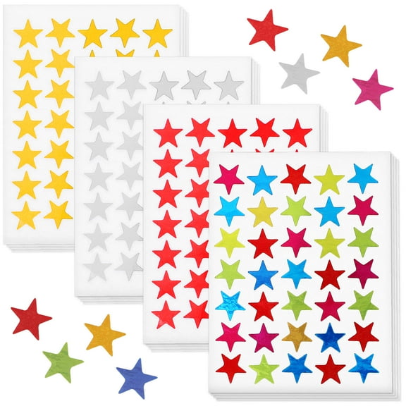 MERRYHAPY 40 Sheets Award Sticker Assorted Color Selfadhesive Paper for Parents and Teachers