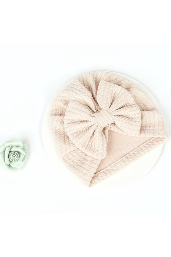 4Pcs Winter Hats Set Warm Knitted Caps with Elastic Bowknot, Soft Comfortable, Assorted Colors for Women