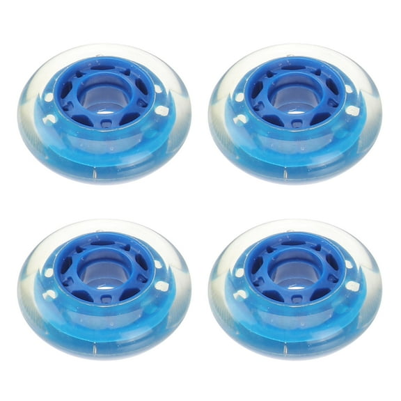 MERRYHAPY 4Pcs Skating Wheel Blue PU Material High Pressure Resistance for Skate Shoes