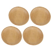 MERRYHAPY Bamboo Soy Sauce Dishes Khaki Japanese-Style for Home Snacks and Appetizers