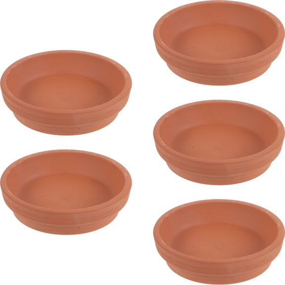 MERRYHAPY 5pcs Round Flower Pot Saucers Plant Tray Decor