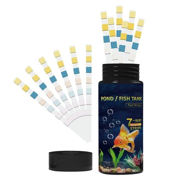 MERRYHAPY 50Pcs Water Test ps for Aquarium 7 Way Pool and Fish Tank Water Quality Testing Kit